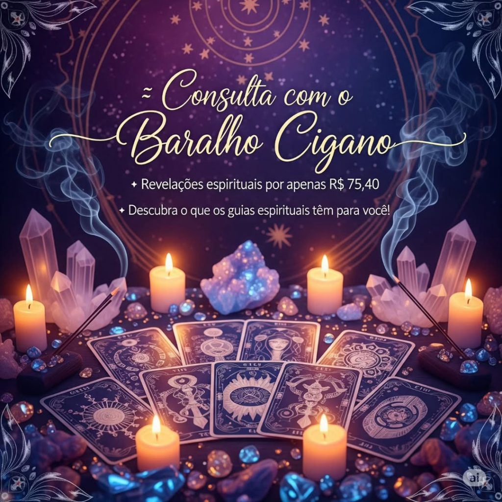 🔮✨ Já pensou em entender os sinais do universoAs cartas do Baralho Cigano revelam o que está o